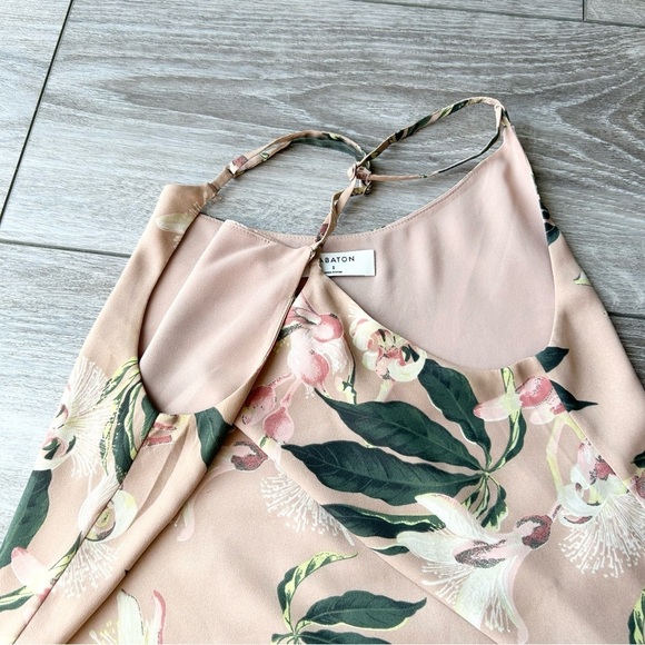 Aritzia Babaton Everly Floral Camisole In  Roebuck Salmao - Picture 11 of 16